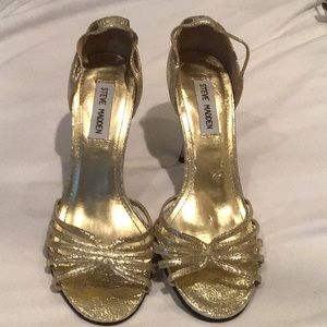 Gold Steve Madden Stilettos size 8.